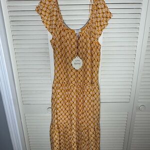 Knox Rose Mustard Floral Midi Dress